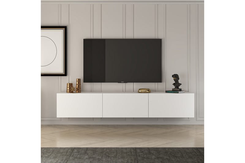 West Tv-bänk 150 cm - Vit - Möbler - Tv möbel & mediamöbel - TV bänk & mediabänk