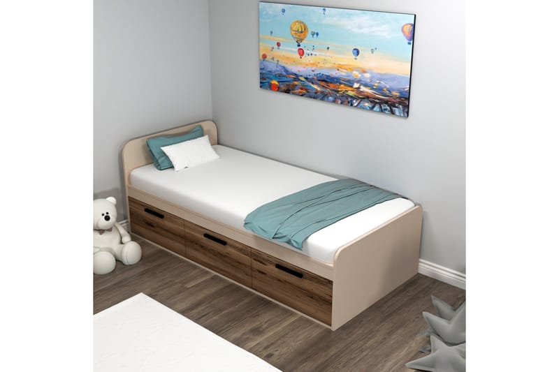 Akser Sängram 91x194 cm - Beige - Möbler - Säng - Sängram & sängstomme