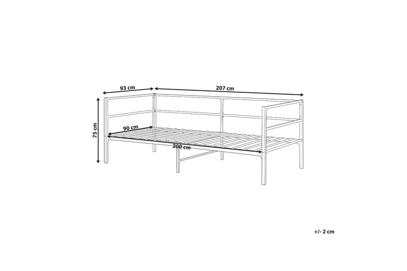 Dayven Sängram 90x200 cm - Vit - Möbler - Säng - Sängram & sängstomme