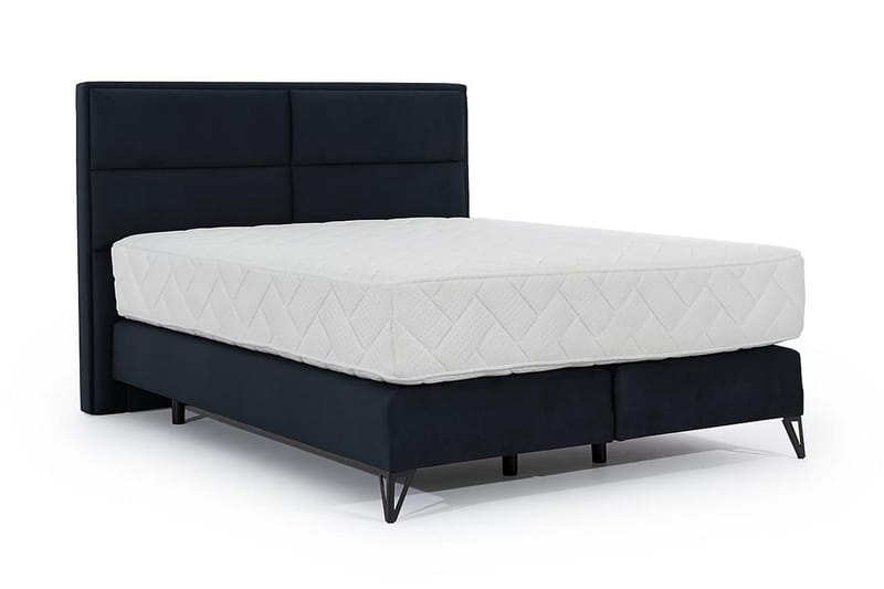 Kasyap Sängpaket Ramsäng 140x200 cm - Mörkblå - Komplett sängpaket - Ramsäng