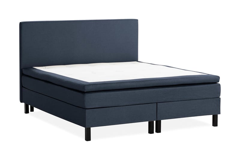 Scarlett Sängpaket 150x200 Memorymadrass - Slät gavel Blå - Komplett sängpaket - Kontinentalsäng