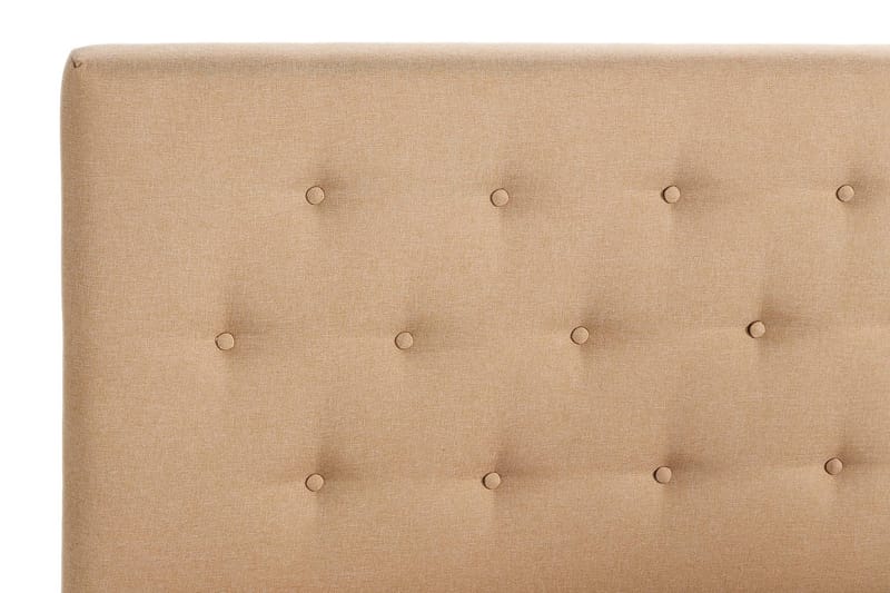 Scarlett Sängpaket 150x200 Skummadrass - Knappad gavel Beige - Möbler - Säng - Komplett sängpaket