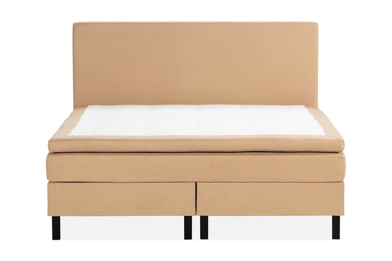 Scarlett Sängpaket 150x200 Skummadrass - Slät gavel Beige - Komplett sängpaket - Kontinentalsäng