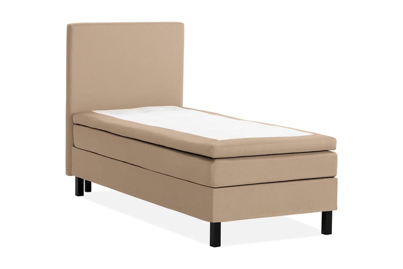 Scarlett Sängpaket 90x200 Skummadrass - Slät gavel Beige - Komplett sängpaket - Kontinentalsäng