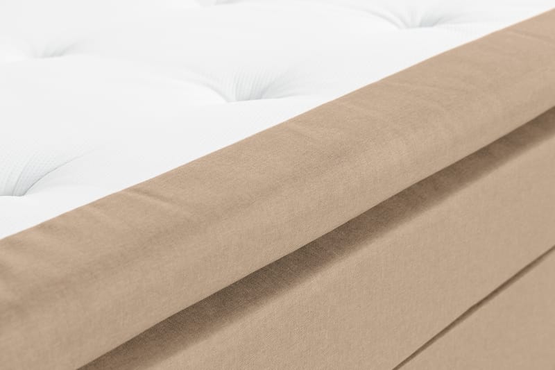 Scarlett Sängpaket 90x200 Skummadrass - Slät gavel Beige - Komplett sängpaket - Kontinentalsäng