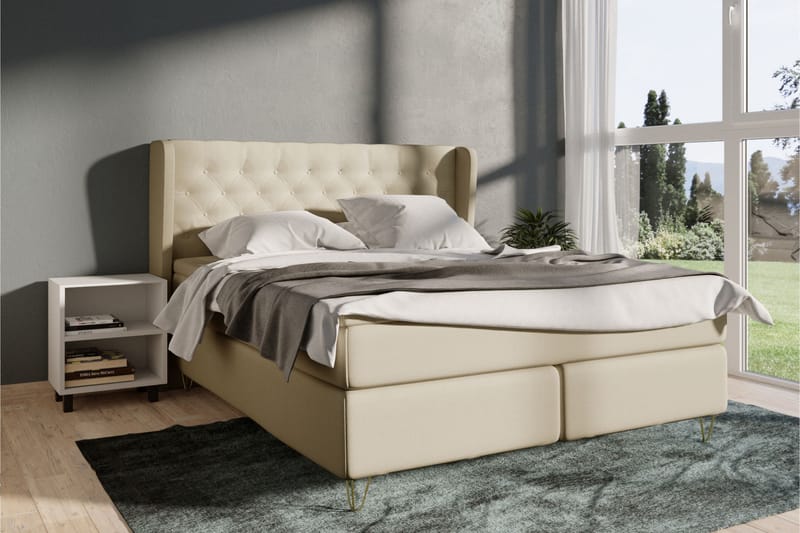 Select No 4 Komplett Sängpaket 120x200 Fast - Beige/Koppar - Komplett sängpaket - Kontinentalsäng