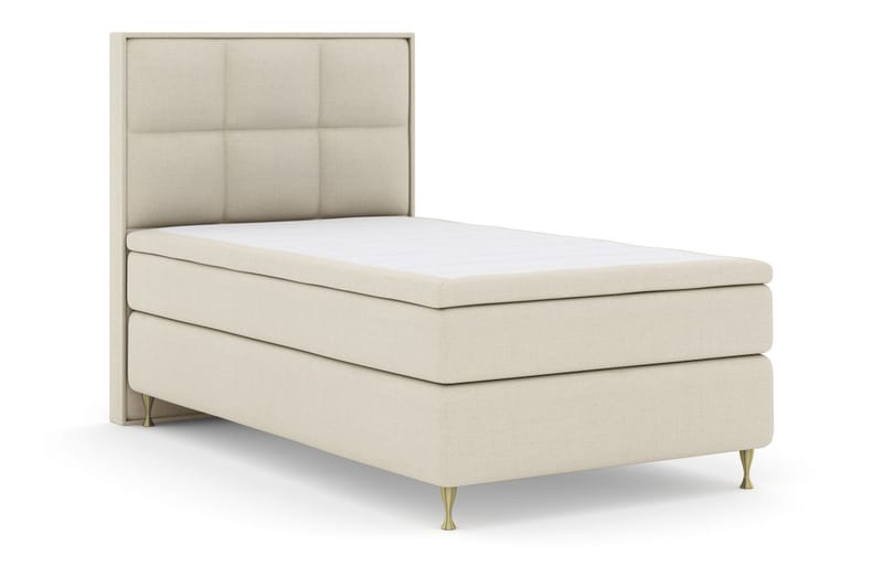 Select No 4 Komplett Sängpaket 120x200 Medium - Beige/Guld - Möbler - Säng - Komplett sängpaket