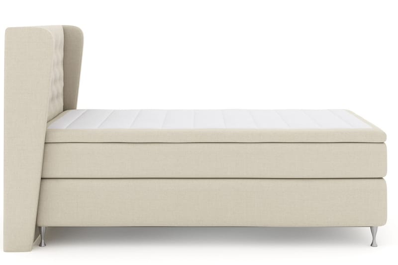 Select No 4 Komplett Sängpaket 120x200 Medium - Beige/Silver - Komplett sängpaket - Kontinentalsäng