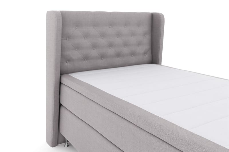 Select No 4 Komplett Sängpaket 120x200 Medium - Ljusgrå/Silver - Komplett sängpaket - Kontinentalsäng