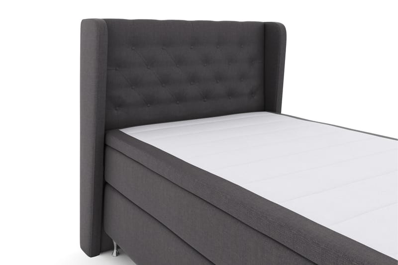 Select No 4 Komplett Sängpaket 120x200 Medium - Mörkgrå/Silver - Komplett sängpaket - Kontinentalsäng