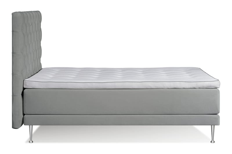 Victoria Komplett Sängpaket 140x200 - Ljusgrå - Komplett sängpaket