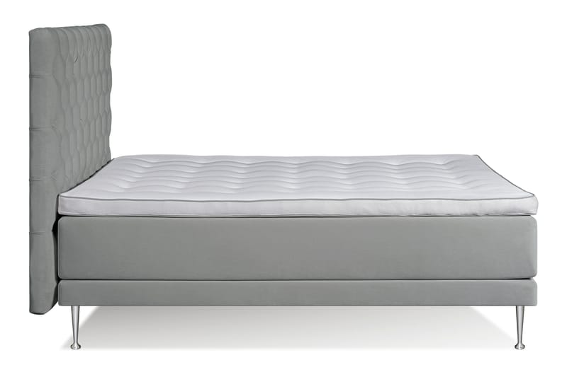 Victoria Komplett Sängpaket 160x200 - Ljusgrå - Komplett sängpaket