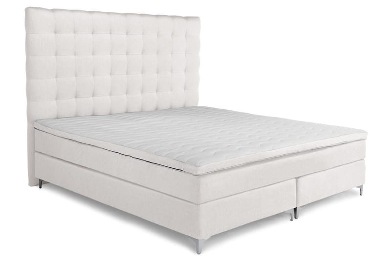 Elite Basic Komplett Sängpaket Kontinentalsäng 210x210 cm - Beige - Komplett sängpaket - Kontinentalsäng - Dubbelsäng - Familjesäng
