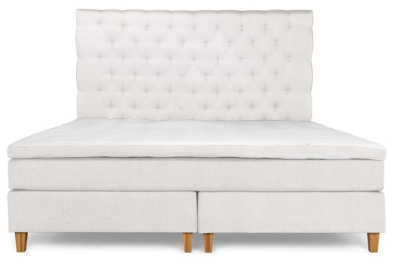 Elite Premium Sängpaket 210x210 Medium/Medium Latex - Beige - Komplett sängpaket - Kontinentalsäng - Dubbelsäng - Familjesäng