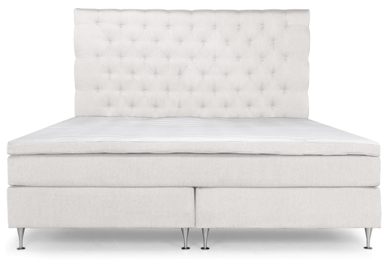 Elite Premium Sängpaket 210x210 Medium/Medium Elastiskt - Beige - Komplett sängpaket - Kontinentalsäng - Dubbelsäng - Familjesäng