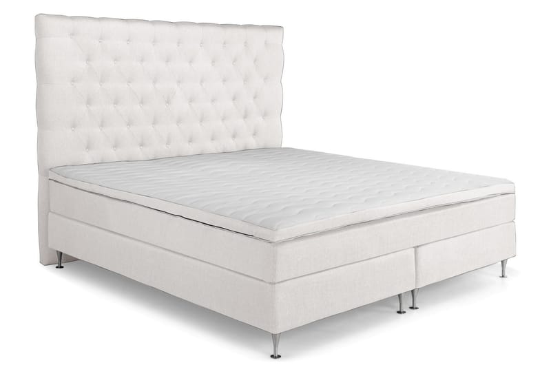 Elite Premium Sängpaket 210x210 Fast/Fast Elastiskt - Beige - Komplett sängpaket - Kontinentalsäng - Dubbelsäng - Familjesäng