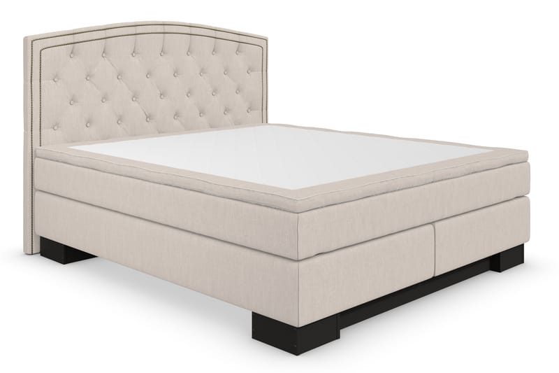 Hilton Lyx Komplett Sängpaket180x210 Amiral Sänggavel - Beige - Komplett sängpaket - Kontinentalsäng - Dubbelsäng