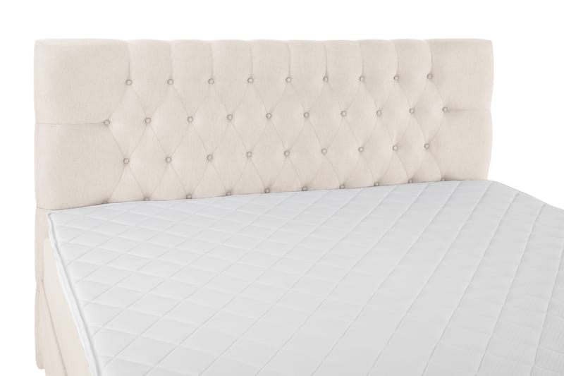 Lucky Komplett Sängpaket 180x200 cm Skum Diamant Sänggavel - Beige - Möbler - Säng - Komplett sängpaket