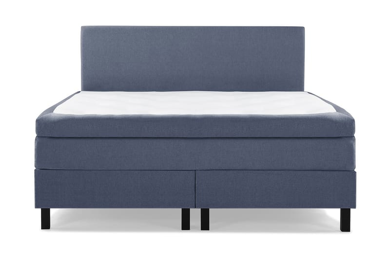 Lucky Komplett Sängpaket 180x200 Memory Slät Sänggavel - Mörkblå - Komplett sängpaket - Kontinentalsäng - Dubbelsäng