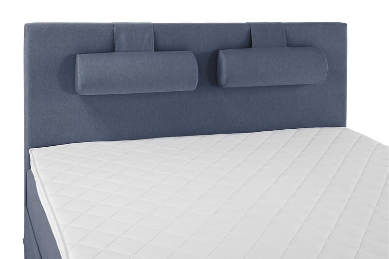 Lucky Komplett Sängpaket 180x200 Skum Slät Sänggavel - Nackkudde Stor Mörkblå - Komplett sängpaket - Kontinentalsäng - Dubbelsäng