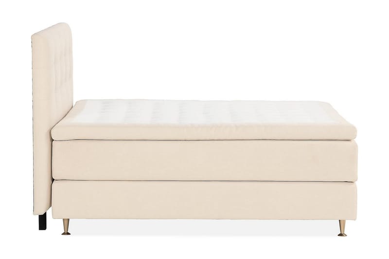 Oslo Lyx Komplett Sängpaket 180x200 cm med sänggavel - Beige / Ljus - Möbler - Säng - Komplett sängpaket