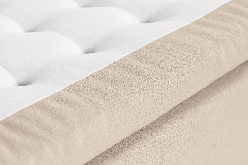 Oslo Lyx Sängpaket Boucle 120x200 Djuphäftad gavel - Beige - Möbler - Säng - Komplett sängpaket