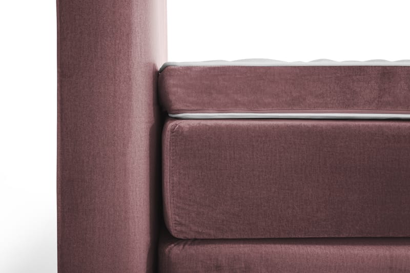 Royal Velvet Komplett Sängpaket 160x200 cm - Rosa med Höga Guldben - Möbler - Säng - Komplett sängpaket