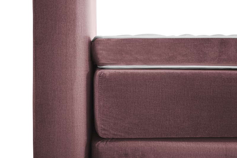 Royal Velvet Komplett Sängpaket 160x200 cm - Rosa med Svarvade ben - Möbler - Säng - Komplett sängpaket