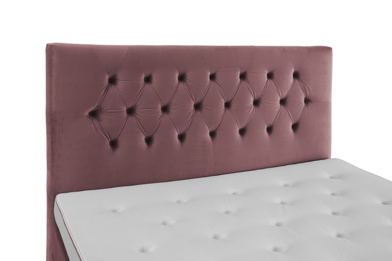 Royal Velvet Komplett Sängpaket 180x200 cm - Rosa med Låga Silverben - Möbler - Säng - Komplett sängpaket