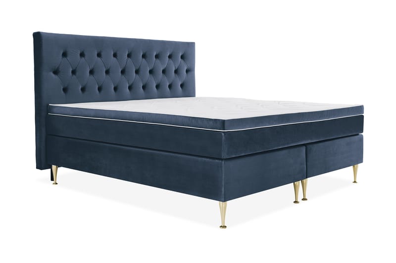 Royal Velvet Kontinentalsäng 210x210 cm - Mörkblå - Möbler - Säng - Komplett sängpaket