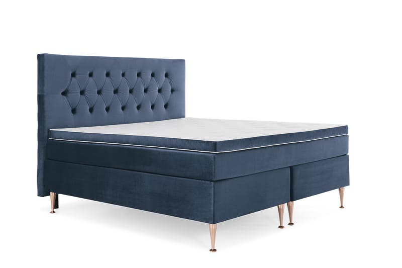 Royal Velvet Kontinentalsäng160x200  Mörkblå - Mörkblå - Möbler - Säng - Komplett sängpaket