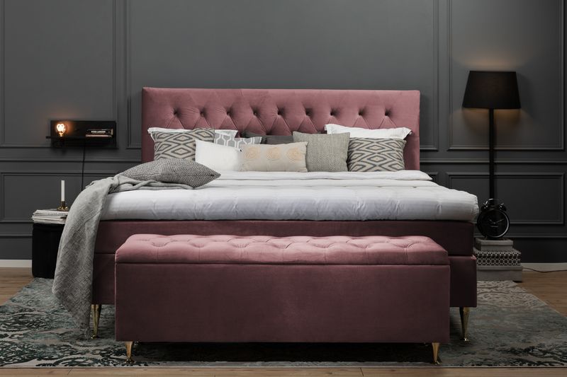 Royal Velvet Kontinentalsäng180x200  Rosa - Rosa - Möbler - Säng - Komplett sängpaket