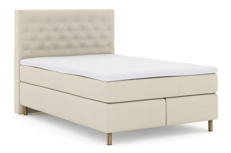 Select No 3 Komplett Sängpaket 160x200 Medium - Beige/Koppar - Komplett sängpaket - Kontinentalsäng - Dubbelsäng