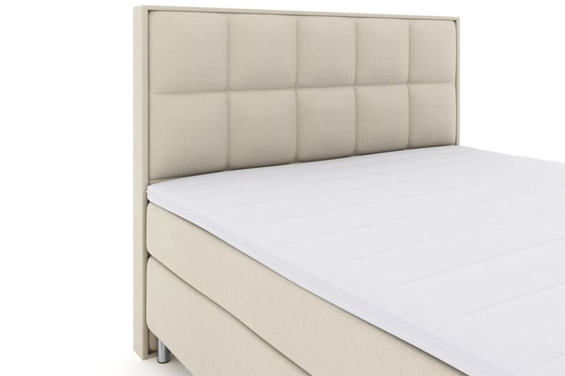 Select No 3 Komplett Sängpaket 210x210 Fast/Medium - Beige/Metall - Möbler - Säng - Komplett sängpaket