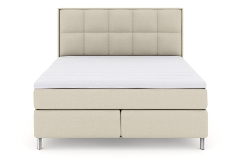 Select No 3 Komplett Sängpaket 210x210 Fast/Medium - Beige/Metall - Möbler - Säng - Komplett sängpaket