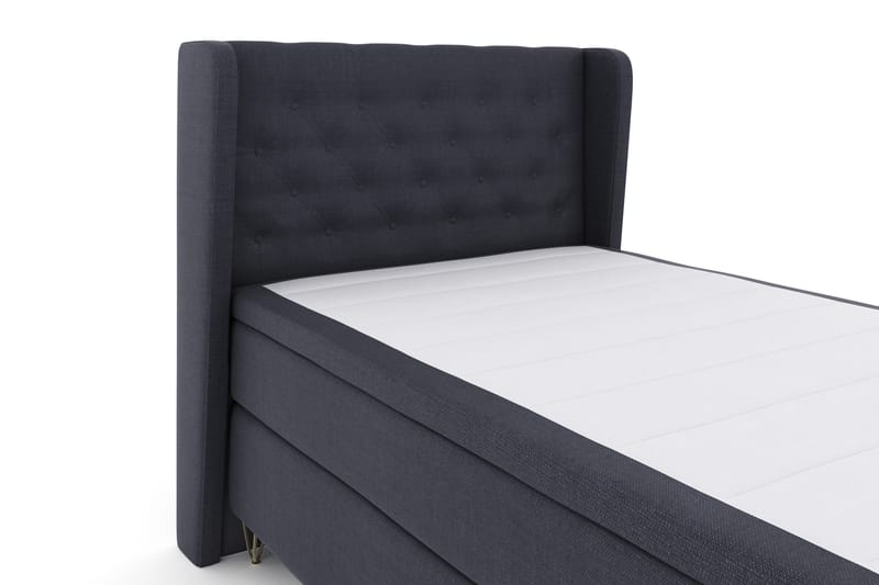 Select No 4 Komplett Sängpaket 120x200 Fast - Blå/Metall V-form - Komplett sängpaket - Kontinentalsäng