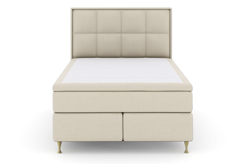 Select No 4 Komplett Sängpaket 140x200 Fast - Beige/Guld - Komplett sängpaket - Kontinentalsäng - Dubbelsäng