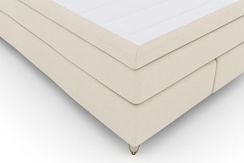 Select No 4 Komplett Sängpaket 140x200 Fast - Beige/Metall V-form - Möbler - Säng - Komplett sängpaket