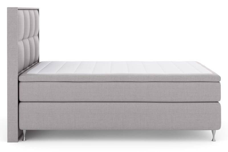 Select No 4 Komplett Sängpaket 140x200 Fast - Ljusgrå/Silver - Komplett sängpaket - Kontinentalsäng - Dubbelsäng