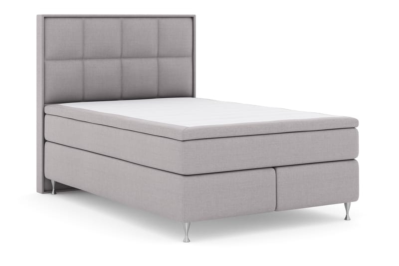 Select No 4 Komplett Sängpaket 140x200 Fast - Ljusgrå/Silver - Komplett sängpaket - Kontinentalsäng - Dubbelsäng