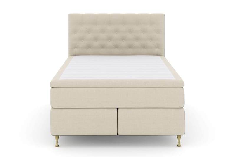 Select No 4 Komplett Sängpaket 140x200 Fast/Medium - Beige/Guld - Möbler - Säng - Komplett sängpaket