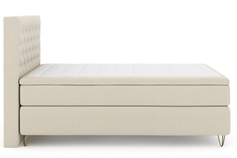 Select No 4 Komplett Sängpaket 160x200 Fast - Beige/Metall V-form - Möbler - Säng - Komplett sängpaket