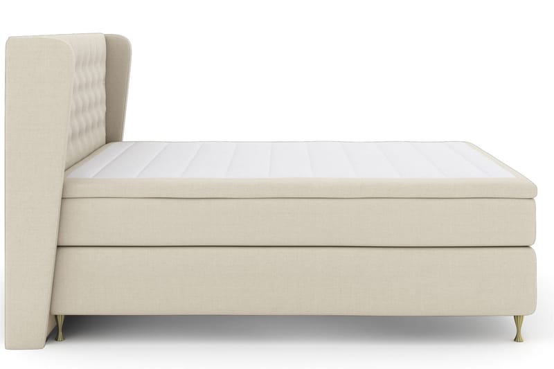 Select No 4 Komplett Sängpaket 160x200 Fast/Medium - Beige/Guld - Möbler - Säng - Komplett sängpaket