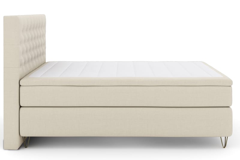 Select No 4 Komplett Sängpaket 180x200 Fast - Beige/Metall V-form - Möbler - Säng - Komplett sängpaket