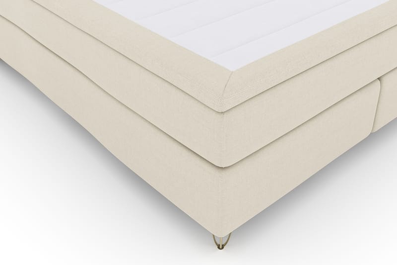 Select No 4 Komplett Sängpaket 180x200 Fast - Beige/Metall V-form - Möbler - Säng - Komplett sängpaket