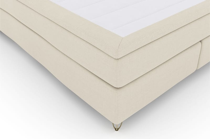 Select No 4 Komplett Sängpaket 180x200 Fast/Medium - Beige/Metall V-form - Möbler - Säng - Komplett sängpaket