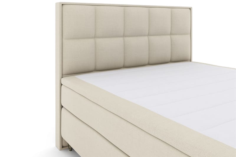 Select No 4 Komplett Sängpaket 180x200 Fast/Medium - Beige/Metall V-form - Möbler - Säng - Komplett sängpaket