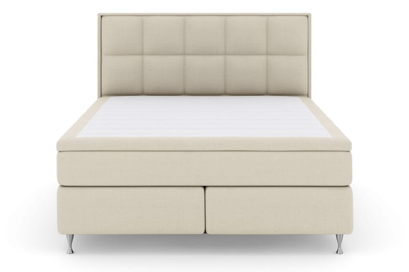 Select No 4 Komplett Sängpaket 180x200 Medium - Beige/Silver - Komplett sängpaket - Kontinentalsäng - Dubbelsäng