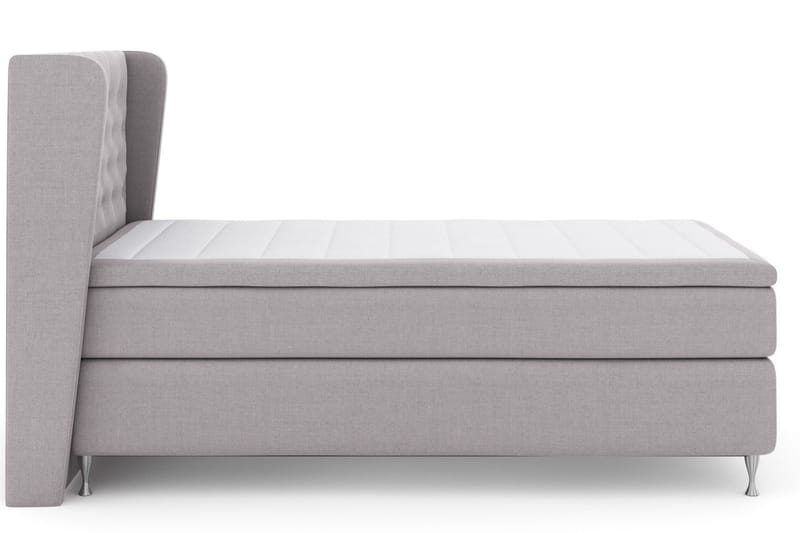 Select No 5 Komplett Sängpaket 120x200 Medium Latex - Ljusgrå/Silver - Komplett sängpaket - Kontinentalsäng