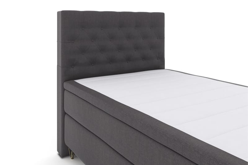 Select No 5 Komplett Sängpaket 120x200 Medium Latex - Mörkgrå/Metall V-form - Komplett sängpaket - Kontinentalsäng